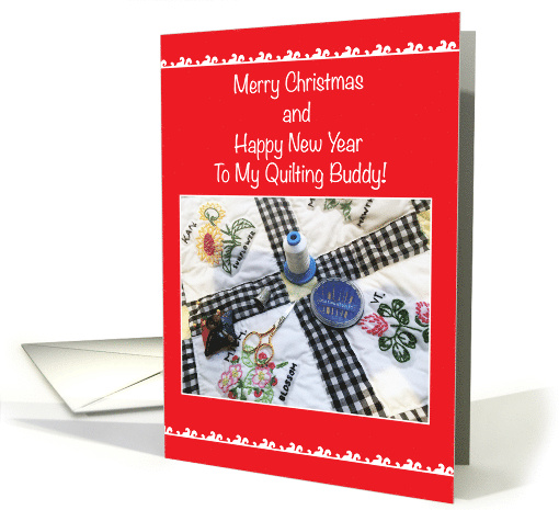 Christmas For a Quilt Club Buddy card (681346)