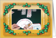 Christmas For a Bridge Card Player card