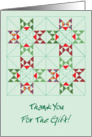 Christmas / Thank You for the Gift, Quilt card