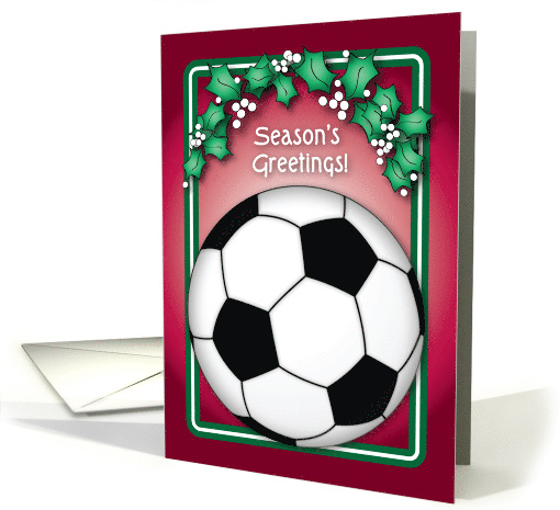 Christmas, Soccer Theme card (687957)