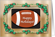 Christmas, Football Theme card