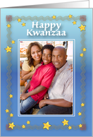 Kwanzaa / Photo Card, stars, border card