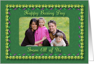 Boxing Day / Photo Card, From All of Us card