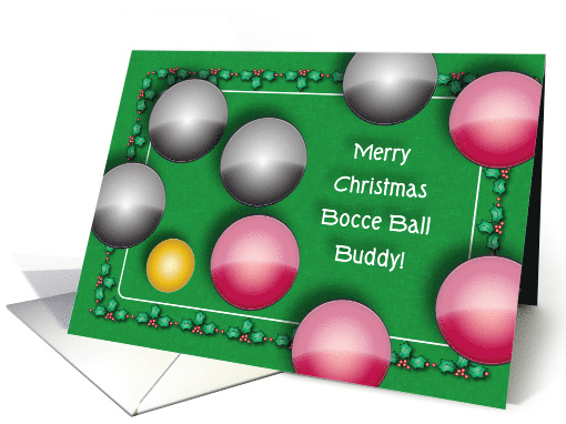 Christmas to Bocce Ball Buddy card (690585)