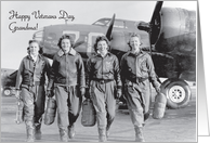 Veterans Day To Grandmother/Grandma, WWII planes card