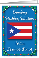 Christmas, Patriotic Puerto Rico card