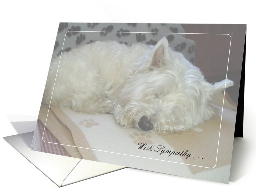 Pet Sympathy / Loss of Westie card (713419)