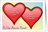 Valentine’s Day / Twins card