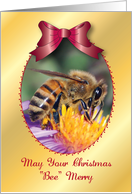 Business Christmas, Honey Bee Theme card