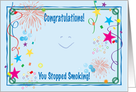 Congratulations / Stopped Smoking! card