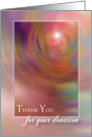 Thank You / For Donation card
