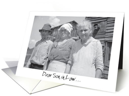 Welcome to Family to Son in Law, Vintage Photo card (737846)