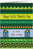 St Patrick’s Day 1st In New Home Shamrocks card