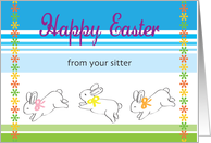 Easter, From Sitter, bunnies card