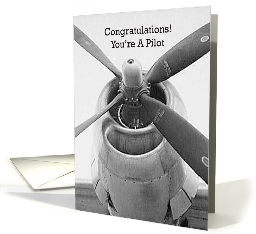 Congratulations / Becoming a Pilot card (771364)