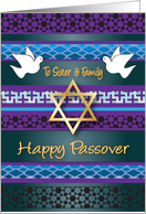 Passover / To Sister & Family card