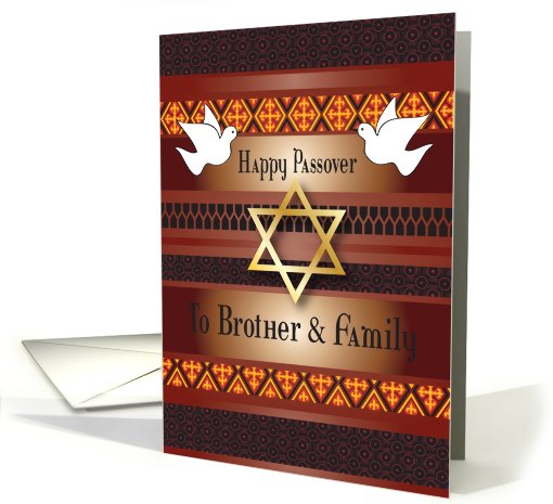 Passover / To Brother & Family card (774883)