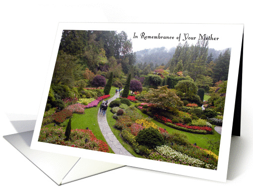 In Remembrance / Of Your Mother, garden card (777480)