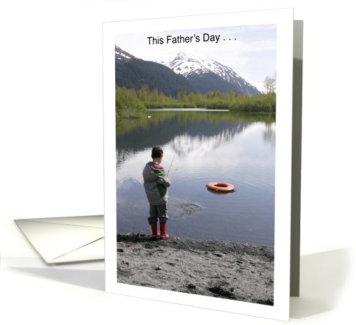 Father's Day / From Son, Boy Fishing card (778888)