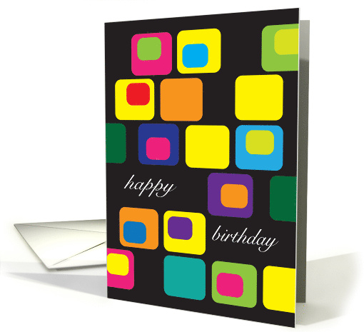 Business for Employee Birthday, retro design card (780552)