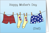 Mother’s Day / To Dad, Only Parent card