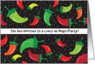 Cinco De Mayo / Party Invitation, chili peppers card