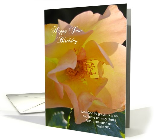 Birthdays / June Rose, religious card (794463)