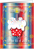 4th of July / Friend’s Birthday card