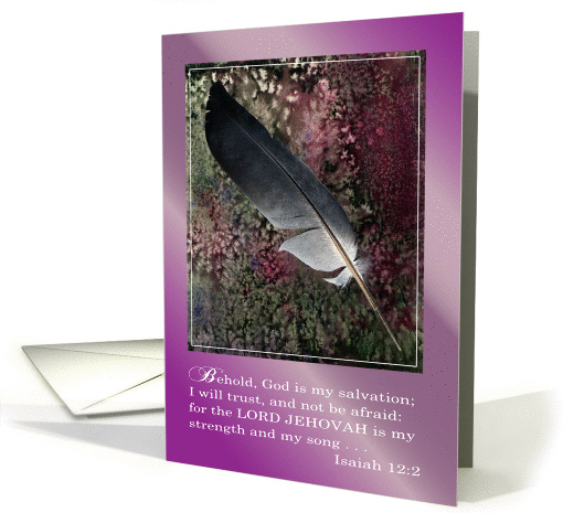 Get Well / Depression, religious card (798352)