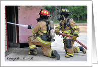 Congratulations / Firefighter card