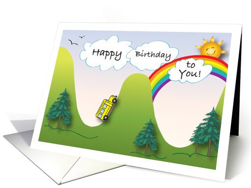 Birthdays / For a Bus Driver card (813013)