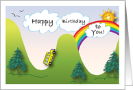 Birthdays / For a Bus Driver card