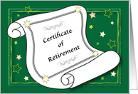 Congratulations / Retirement of a Bishop, certificate card