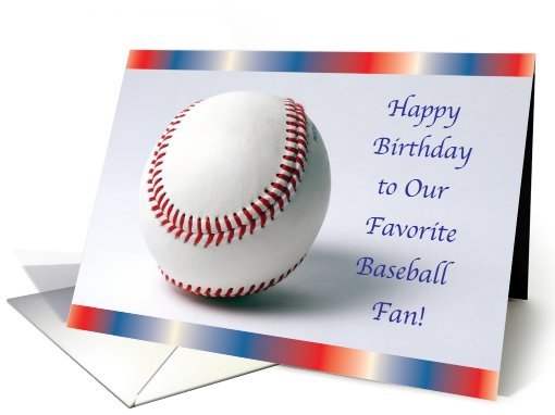 Birthdays / To a Baseball Fan card (814509)