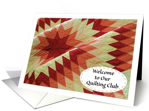 Welcome / To Quilting Club card (815040)