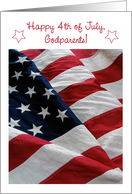 4th of July / Godparents, flag card