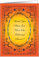 Halloween Wedding Rehearsal Dinner Invitation card