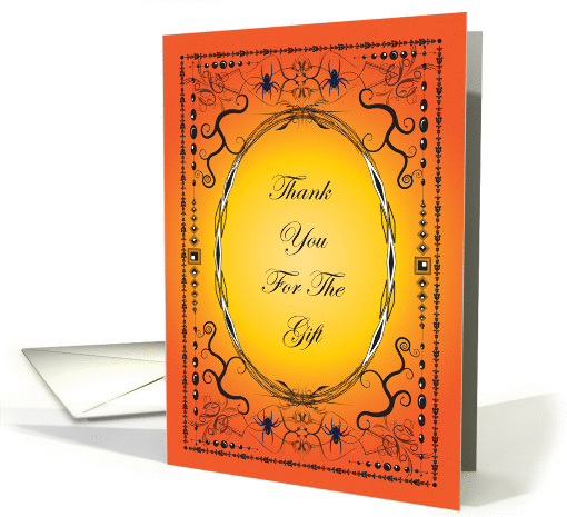 Halloween Wedding Thank You for Gift, blank card (820199)