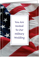 Military Wedding, Flag card