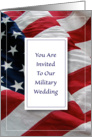 Military Wedding, Flag card