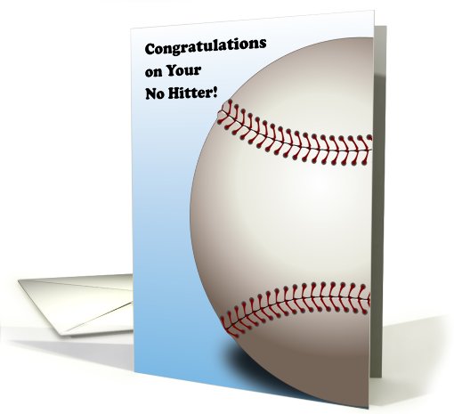 Congratulations / No Hitter Baseball Game card (822459)