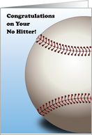 Congratulations / No Hitter Baseball Game card
