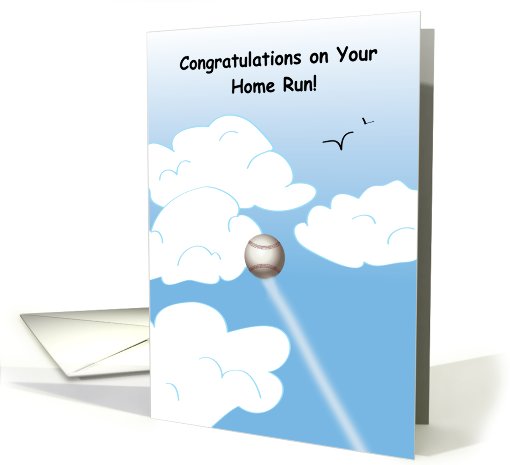 Congratulations / Home Run, baseball game card (822463)