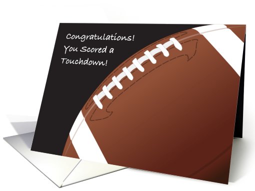 Congratulations / Football Touchdown card (822480)