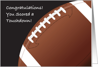 Congratulations / Football Touchdown card