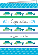 Congratulations / Catching Your 1st Fish card