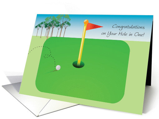 Congratulations / Hole in One in Golf card (823163)