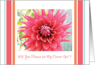 Invitations / To Be a Flower Girl, wedding, flower card