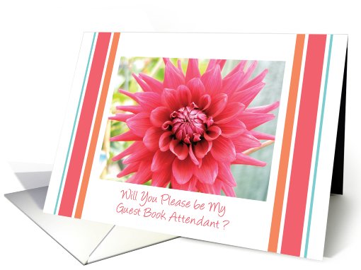 Invitations / To Be a Guest Book Attendant, wedding card (827943)