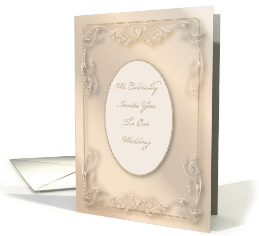 Invitations / Elegant Wedding, formal card (828018)